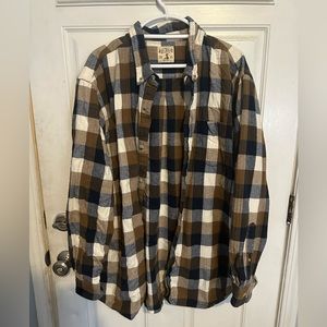 Men’s Button Down Flannel Red Head 3X